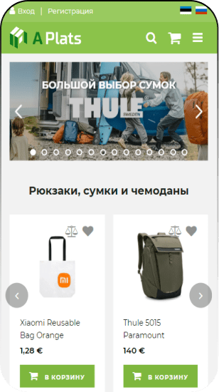 Интернет магазин Aplats aplats.ee