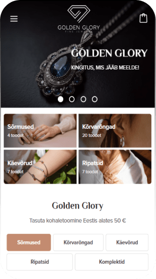 Ювелирный магазин GoldenGlory goldenglory.ee