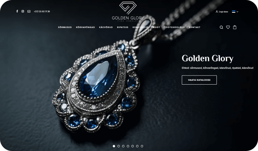 Ювелирный магазин GoldenGlory goldenglory.ee