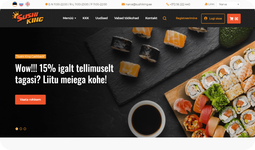 Доставка суши Sushiking sushiking.ee